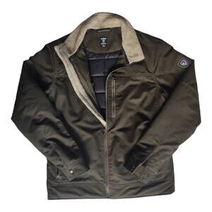 Kuhl Jacket Mens Large Burr Insulated lined Quilted Thermolite Berber Fleece L
